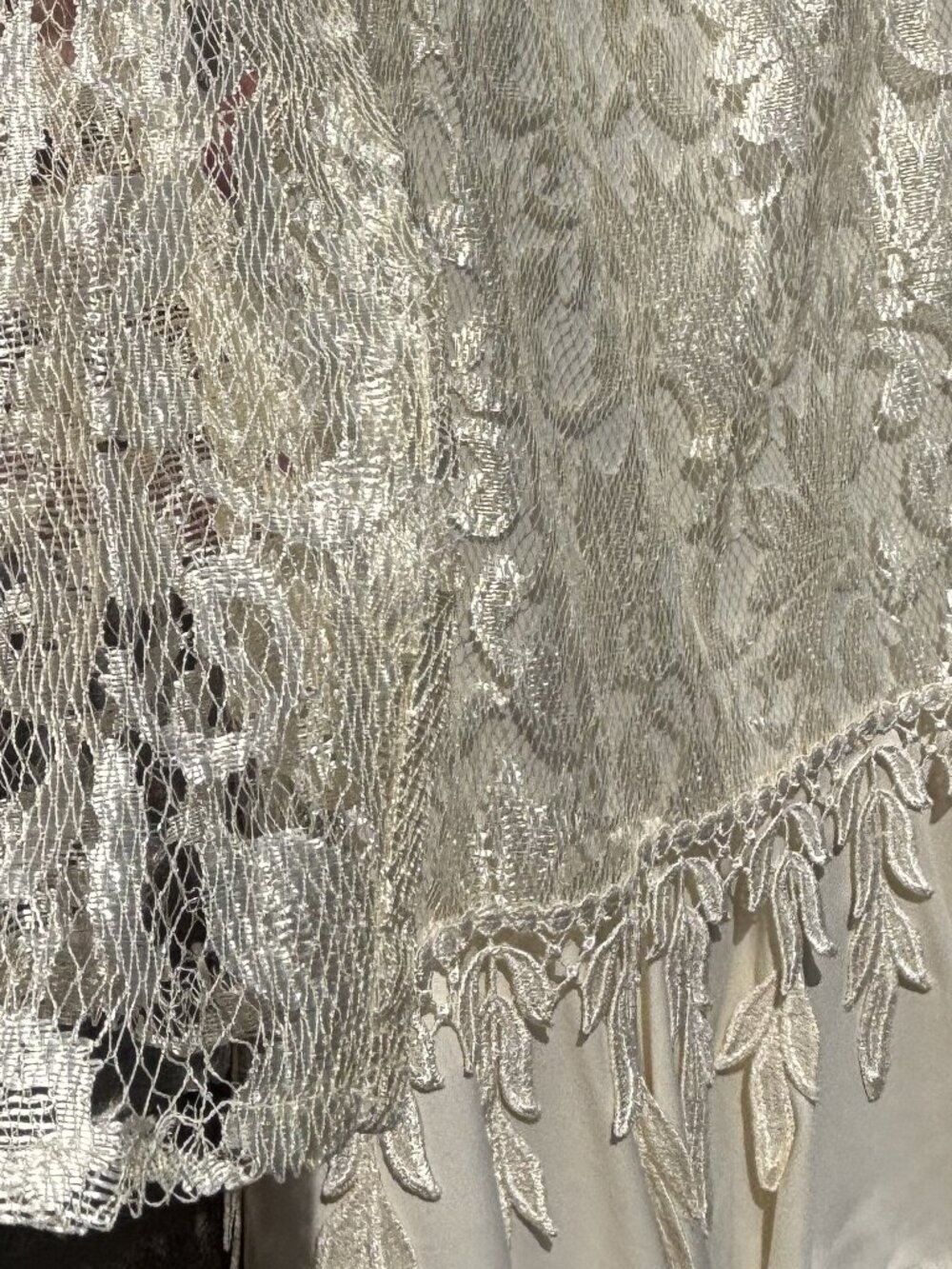Vintage David Rose Tiered Lace Dress